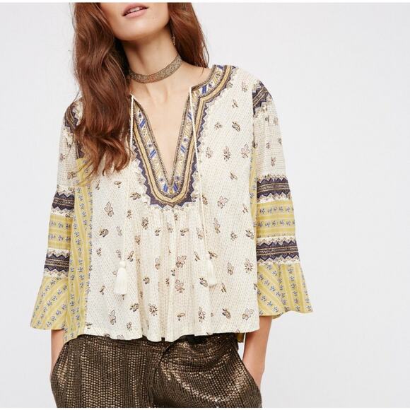 Free People But I Like It Top in Ivory Boho Size XS - Picture 1 of 7